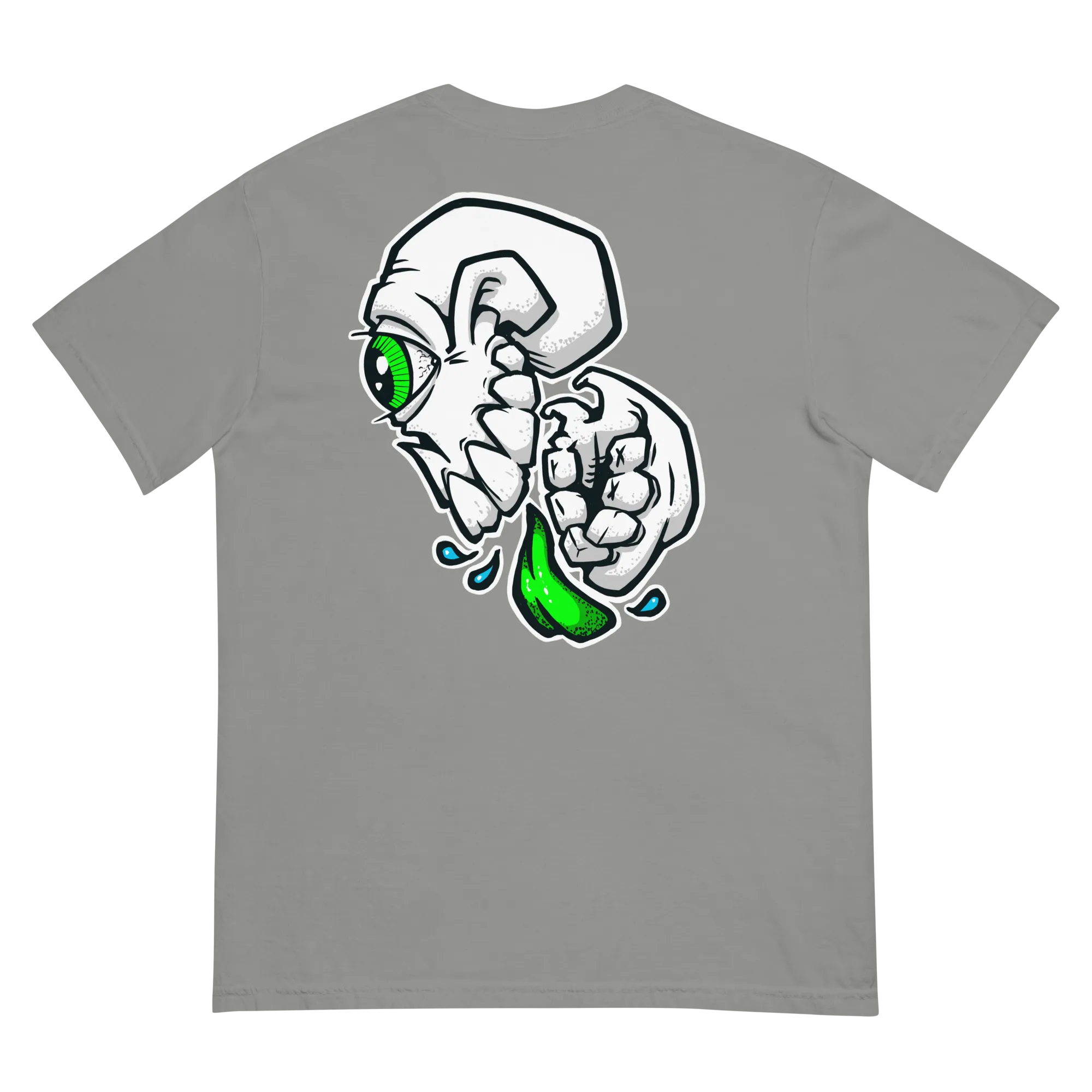 BZ Green Skull Unisex garment-dyed heavyweight t-shirt