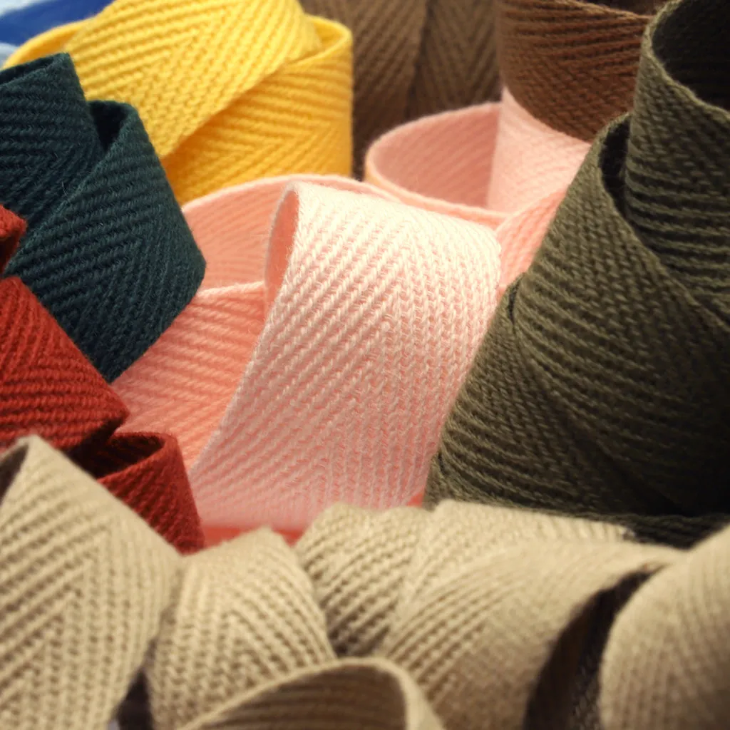 Cotton Herringbone Tape #125 Purple