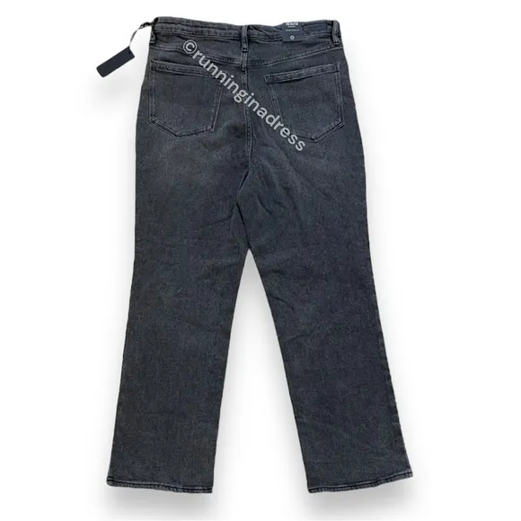 NWT BlankNYC Baxter Rib Cage High Rise Straight Jeans In City Streets Black 31