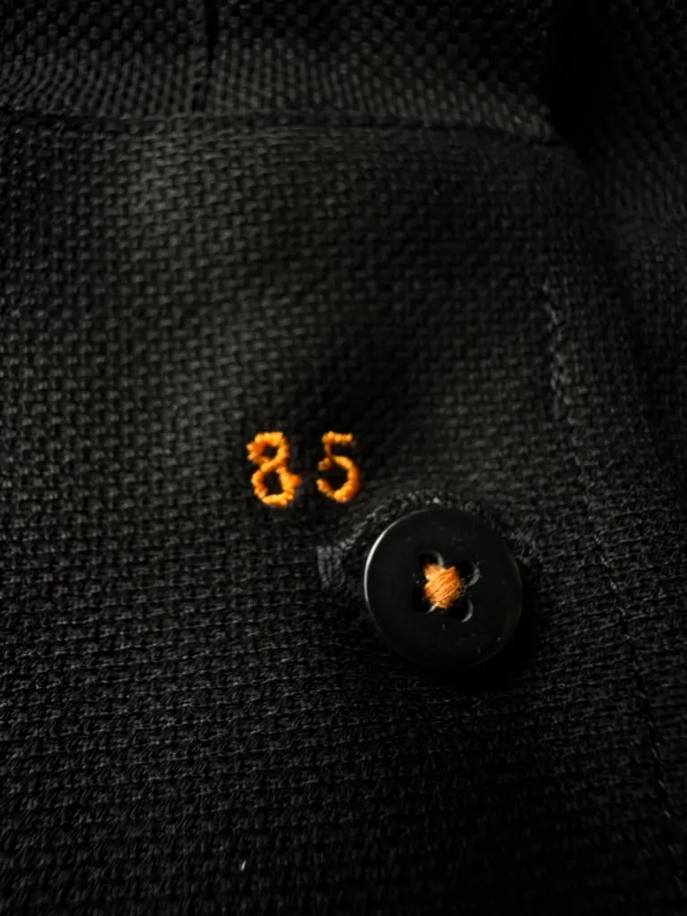 Ocho Polo Long Sleeve Black Dress Shirt (Final Sale)