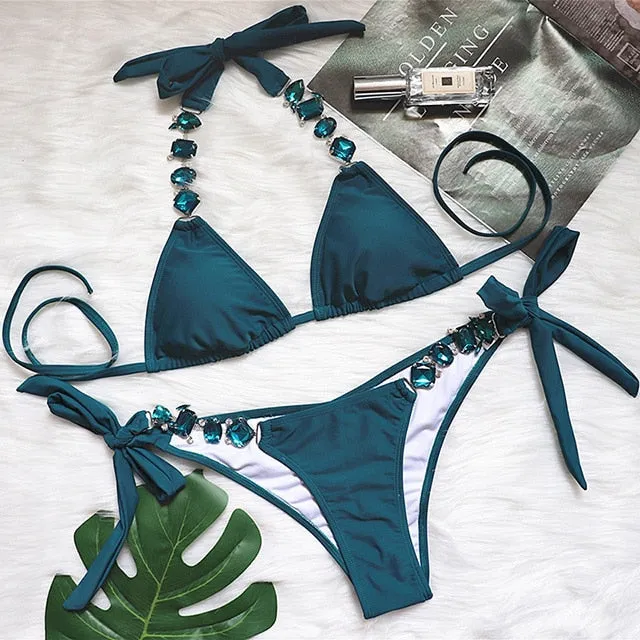 Sexy Crystal Diamond Bikini 2